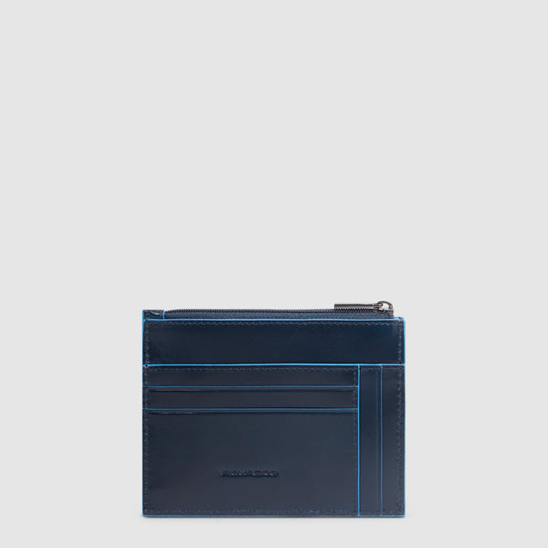 Women's cardholder with zipped money pocket