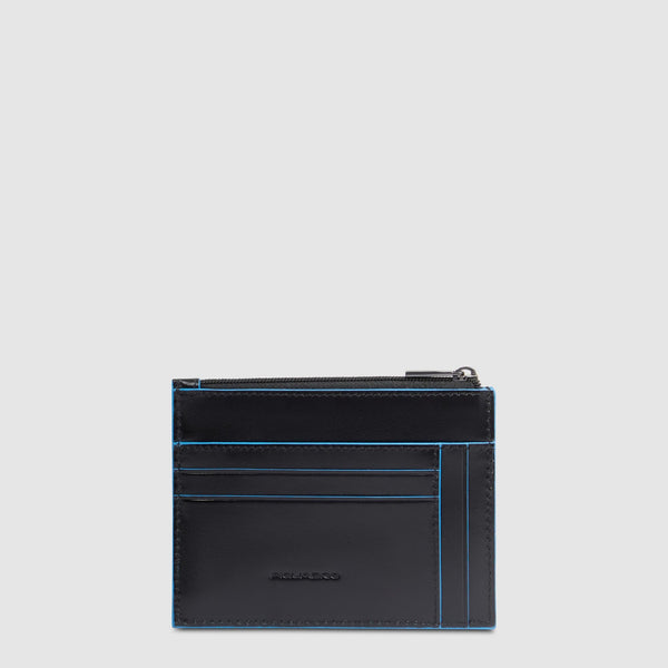 Women's cardholder with zipped money pocket