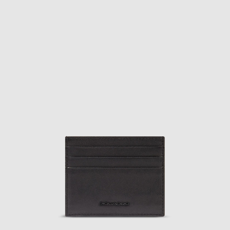 Leather men's slim credit card holder