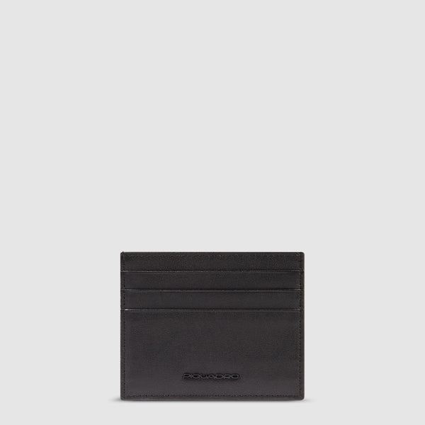 Leather men's slim credit card holder