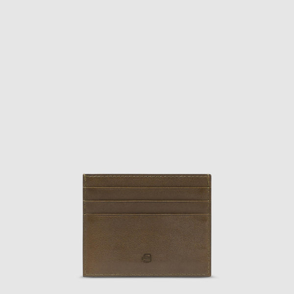 Leather men's slim credit card holder