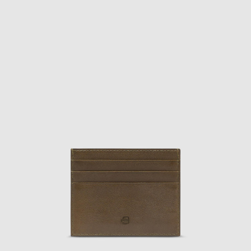 Leather men's slim credit card holder