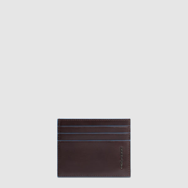 Leather men's slim credit card holder