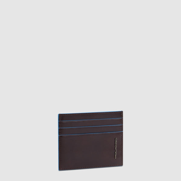 Leather men's slim credit card holder