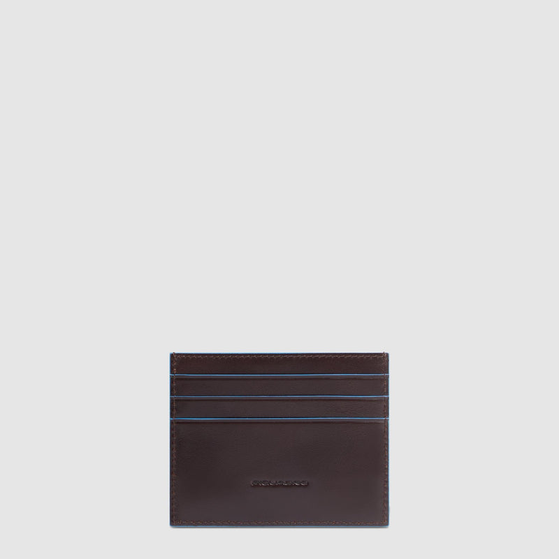 Leather men's slim credit card holder