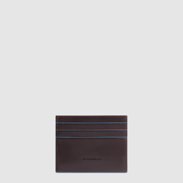 Leather men's slim credit card holder
