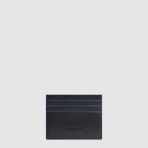 Leather men's slim credit card holder