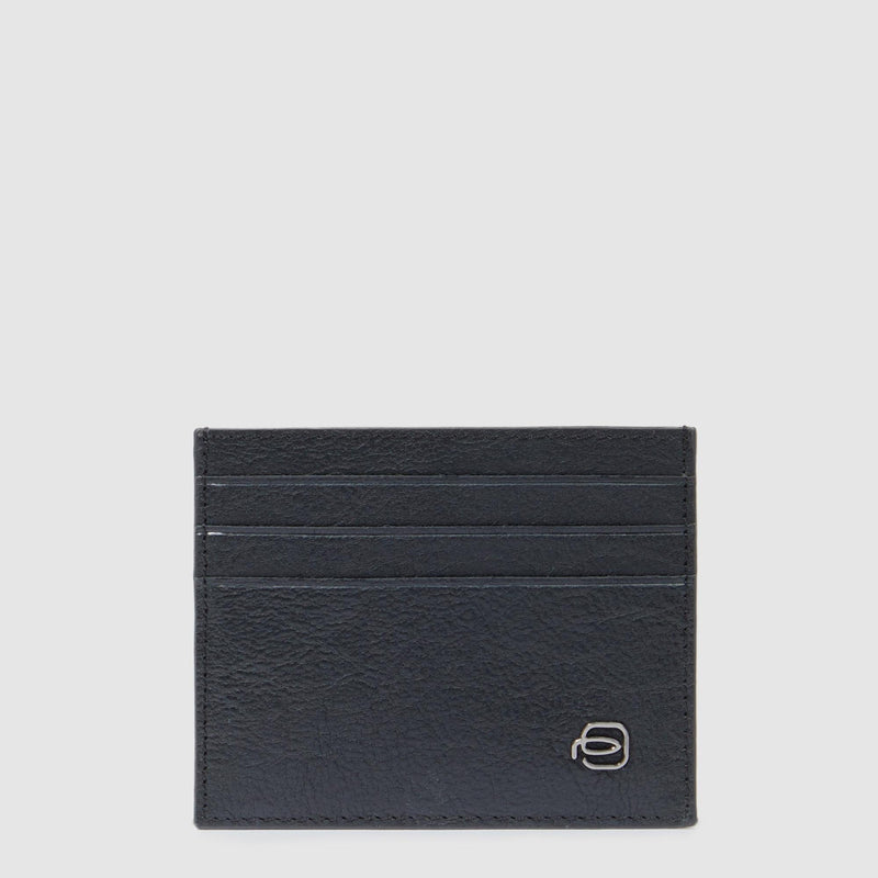 Leather men's slim credit card holder