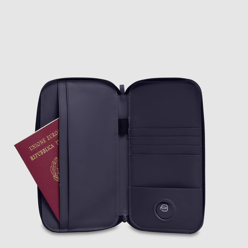 Water-Resistant RFID Passport Holder with AirTag® Pocket