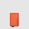Pop-Up MagSafe® Card Holder in Aluminum and Leather