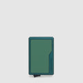 Pop-Up MagSafe® Card Holder in Aluminum and Leather