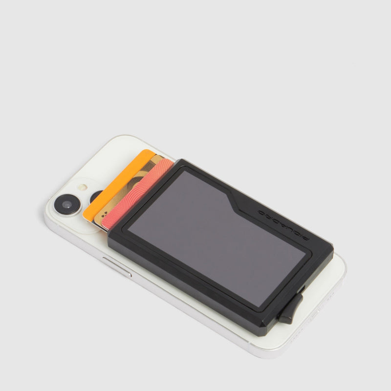 Leather MagSafe® Pop-Up Card Holder with RFID Protection