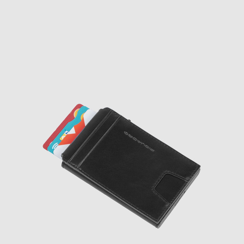 Portacarte uomo automatico con porta documenti