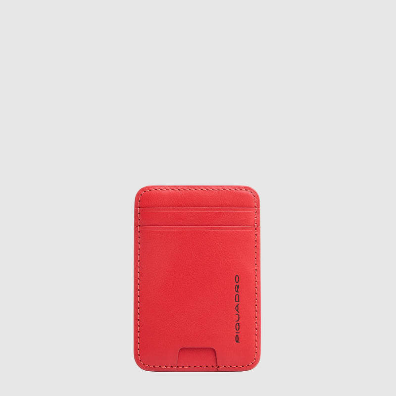 Leather MagSafe® Card Holder with RFID Protection - 1