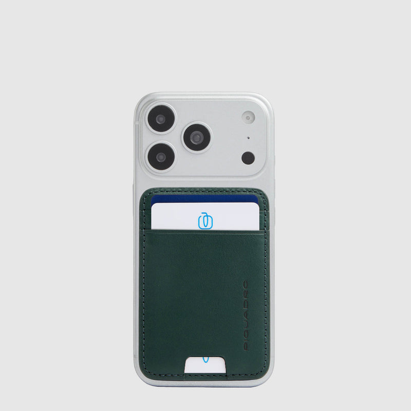 Leather MagSafe® Card Holder with RFID Protection