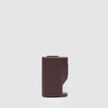Metal and Leather MagSafe® Card Holder with Elastic Band