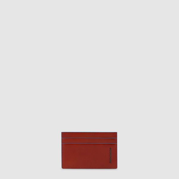 Slim Leather Card Holder, 4 Card Slots, RFID - 1