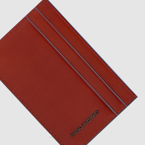 Porte-cartes de crédit homme fin en cuir - Orange - photo 3