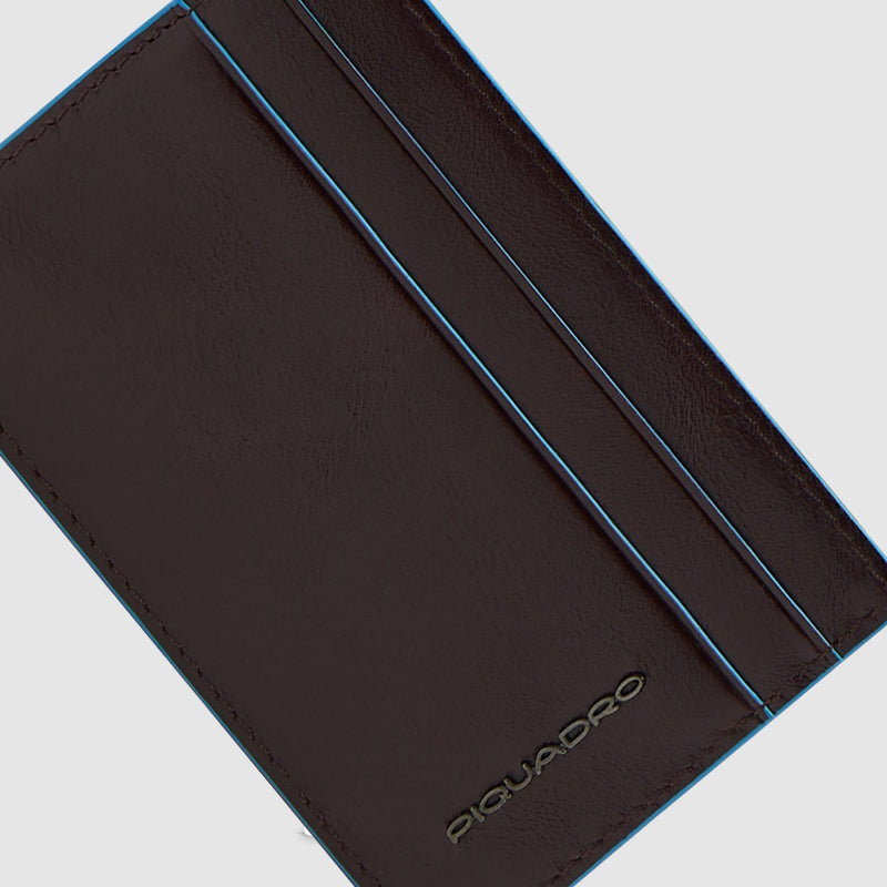 Slim Leather Card Holder, 4 Slots, RFID-Blocking - Mahogany - photo 3