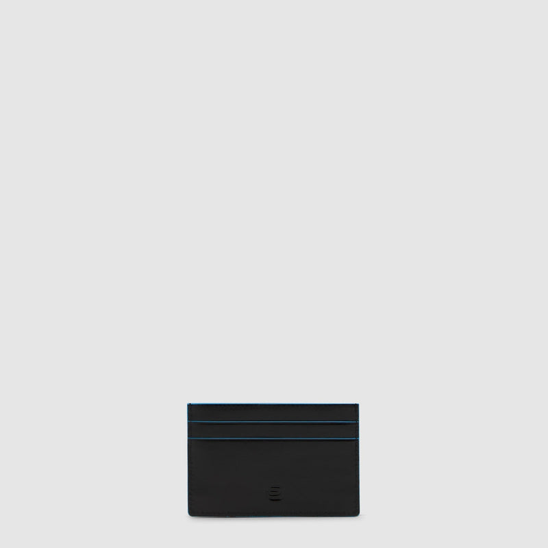 Slim Leather Card Holder, 4 Slots, RFID-Blocking