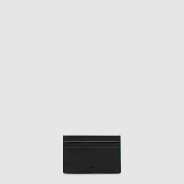 Slim Leather Card Holder, 4 Slots, RFID-Blocking - Black - photo 2