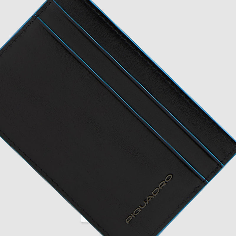 Slim Leather Card Holder, 4 Slots, RFID-Blocking