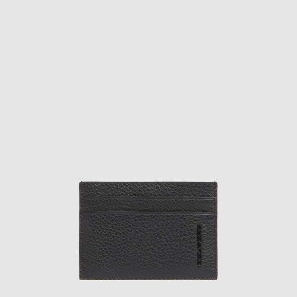 Slim RFID Leather Card Holder with 4 Card Slots - 1