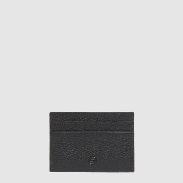 Slim RFID Leather Card Holder with 4 Card Slots - 2