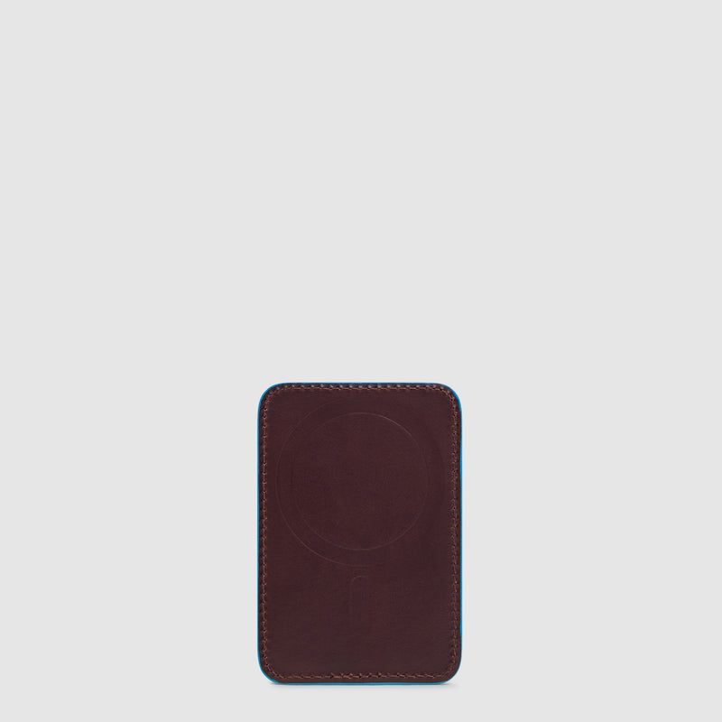Rigid Leather MagSafe® Card Holder with RFID Protection - Mahogany - photo 2