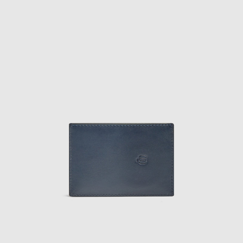 MagSafe® Leather Card Holder with 2 RFID-Protected Slots - Blue - photo 2