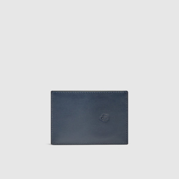 MagSafe® Leather Card Holder with 2 RFID-Protected Slots - Blue - photo 2