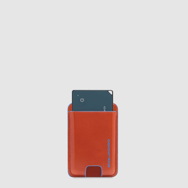 Slim MagSafe® Leather Card Holder with RFID Shielding - 1