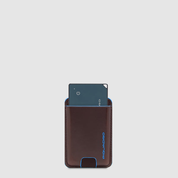 Slim MagSafe® Leather Card Holder with RFID Shielding - Mahogany - photo 2