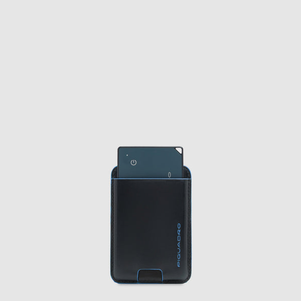 Slim MagSafe® Leather Card Holder with RFID Shielding - Black - photo 2