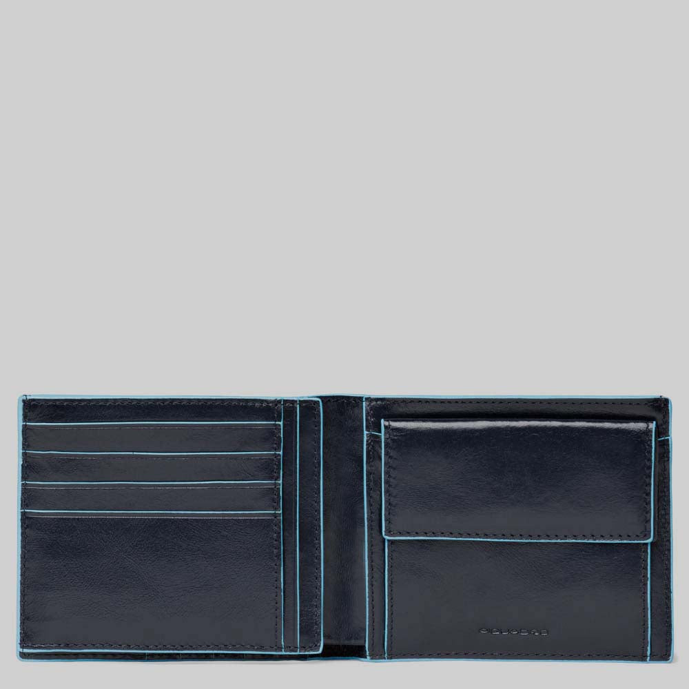 Men's wallet with coin case and document holder