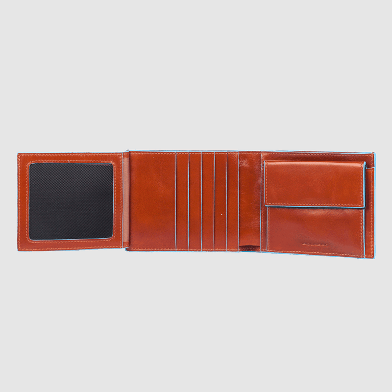 Men's wallet with coin case and document holder