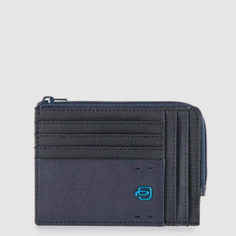 Porte-monnaie zippé avec porte-cartes de crédit