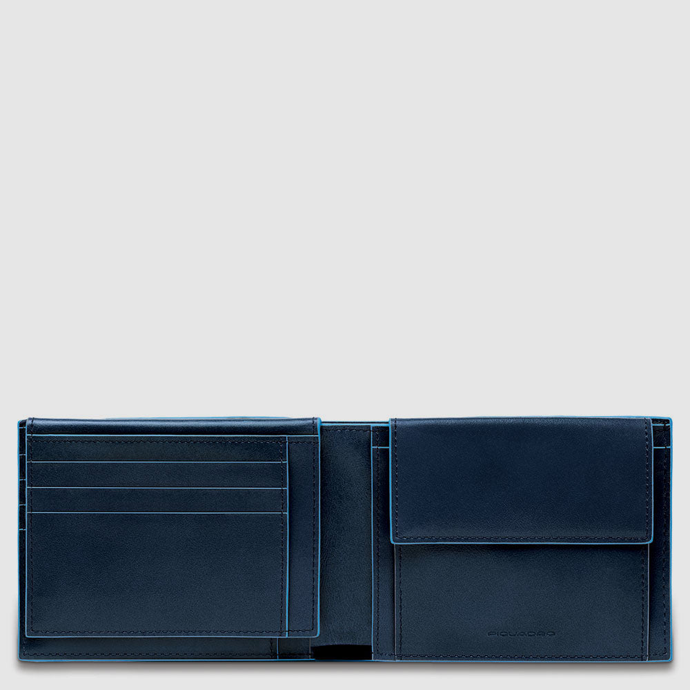 Men’s wallet with flip up ID window, coin pocket