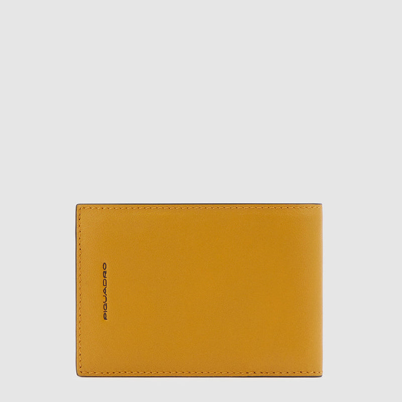 Men's Leather Wallet, 7 Card Slots - Yellow - photo 4