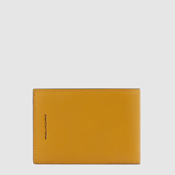 Men's Leather Wallet, 7 Card Slots - Yellow - photo 4