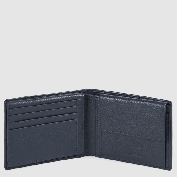 Men’s wallet with flip up ID window, coin pocket