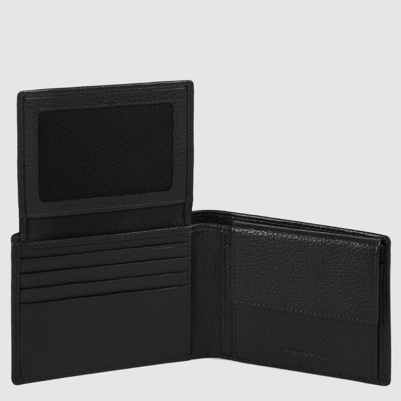 Men’s wallet with flip up ID window, coin pocket