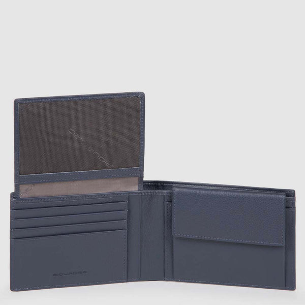 Men’s wallet with flip up ID window, coin pocket