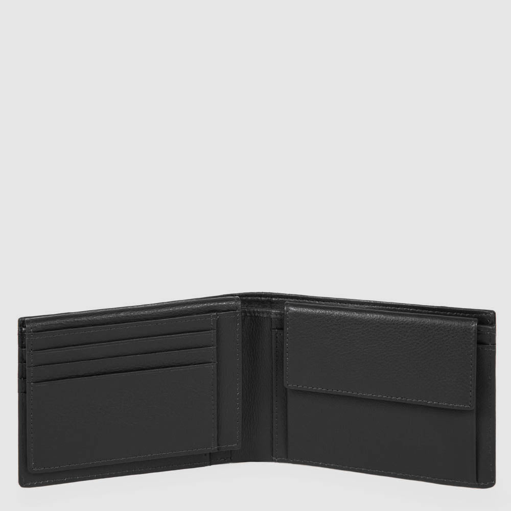 Piquadro Blue Square Étui à cartes crédit cuir black - PU1243B2R-N – WARDOW Piquadro Blue Square Étui à cartes crédit cuir black - PU1243B2R-N – WARDOW