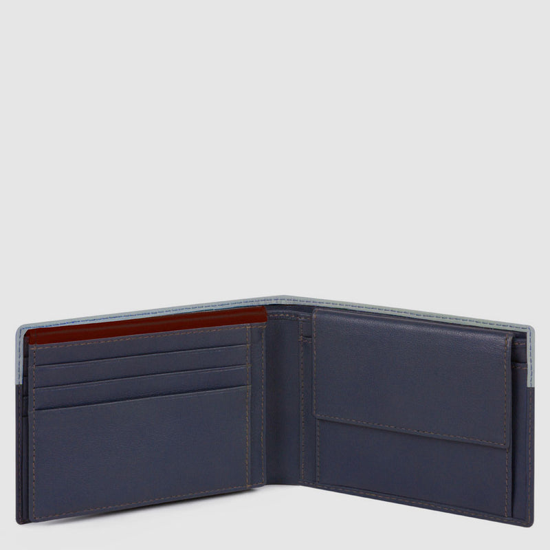 Men’s wallet with flip up ID window, coin pocket