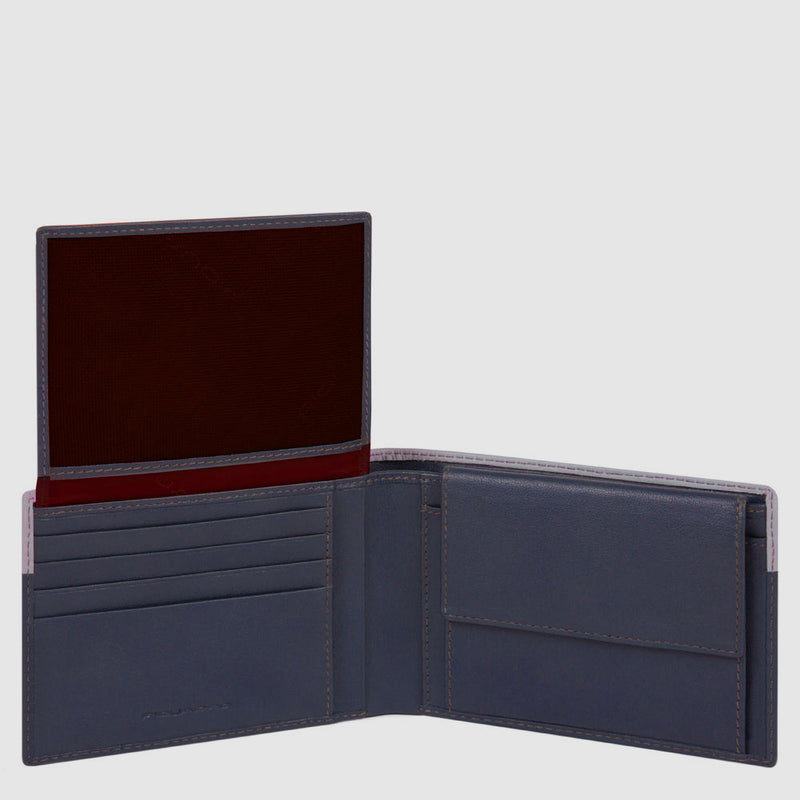 Men’s wallet with flip up ID window, coin pocket