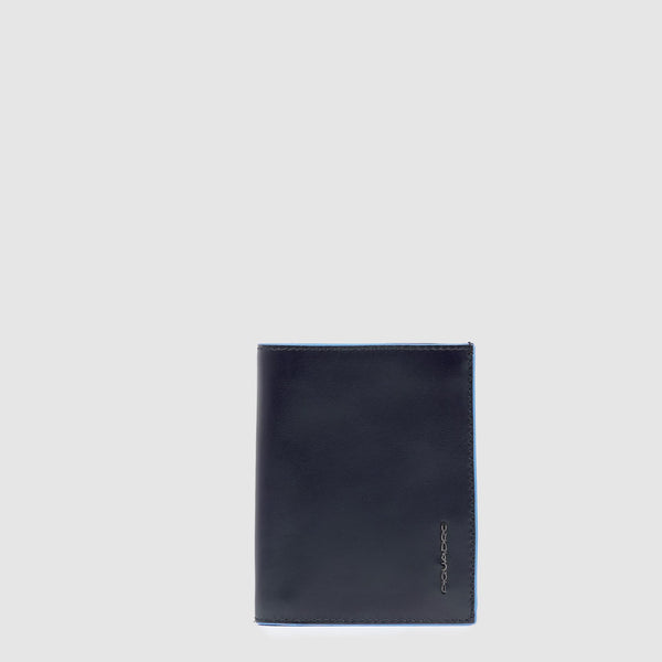 Vertical trifold men's wallet