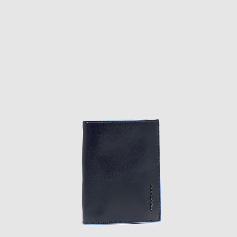 Vertical trifold men's wallet