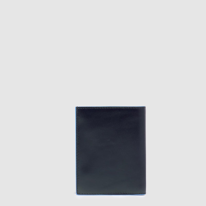Vertical trifold men's wallet