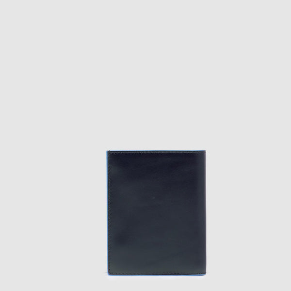 Vertical trifold men's wallet